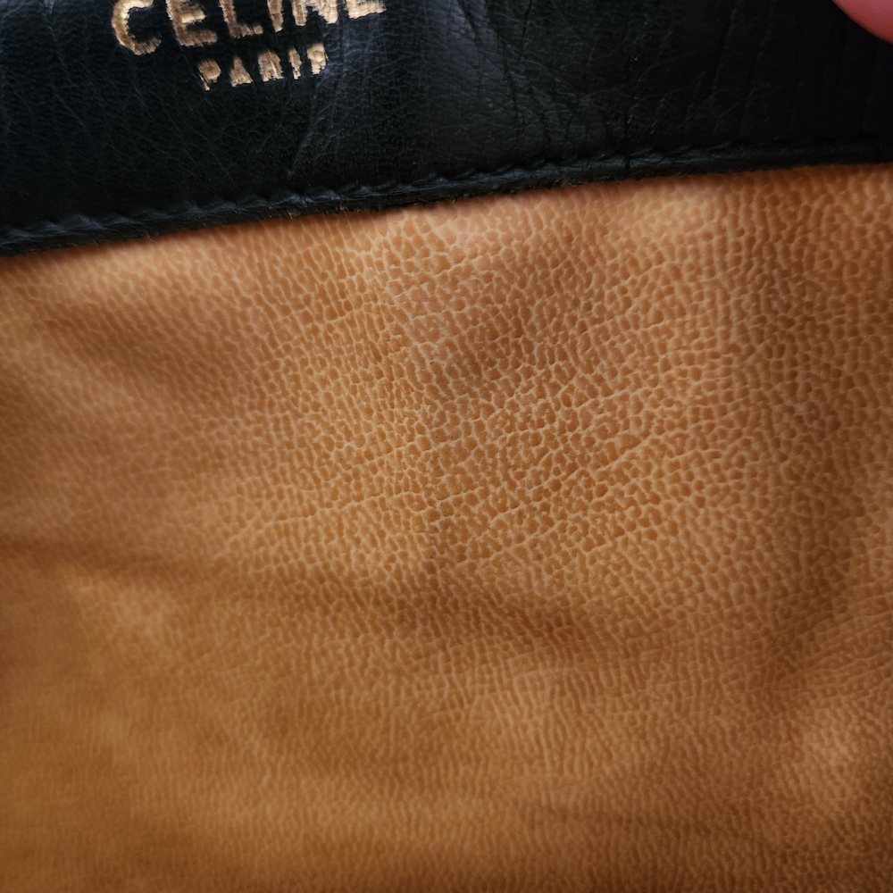 Celine Black Leather Shoulder Bag - Picture 3 of 8